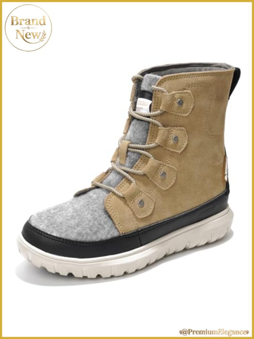 Genuine Leather Snow Boots for Women Waterproof Winter Boots Memory Foam